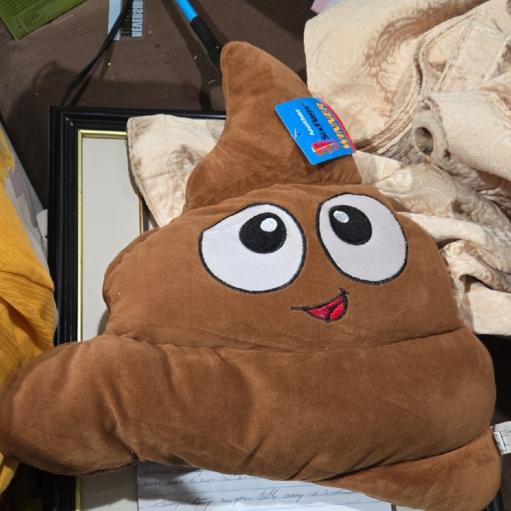 Brown Emoji Pillow